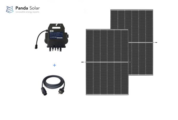 850 Watt Mono Panda-Solar Full Black Balkonkraftwerk